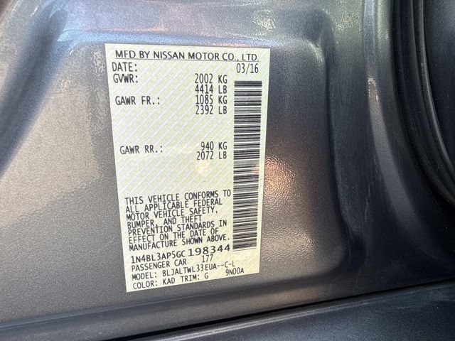 Used 2016 Nissan Altima 3.5 SL w/ 3.5 Technology Package FWD image 30