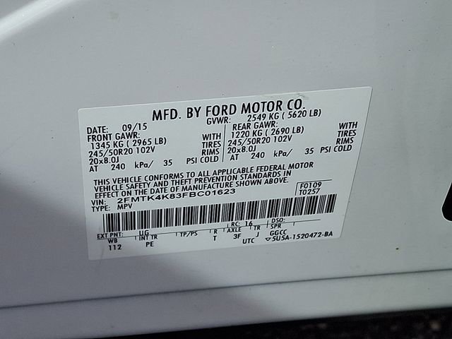 Used 2015 Ford Edge Titanium w/ Equipment Group 301A AWD/4WD image 23