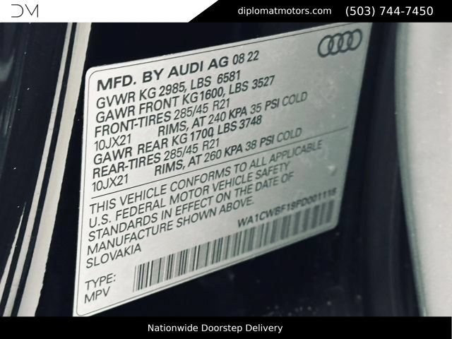 Used 2023 Audi SQ8 Prestige AWD/4WD image 52