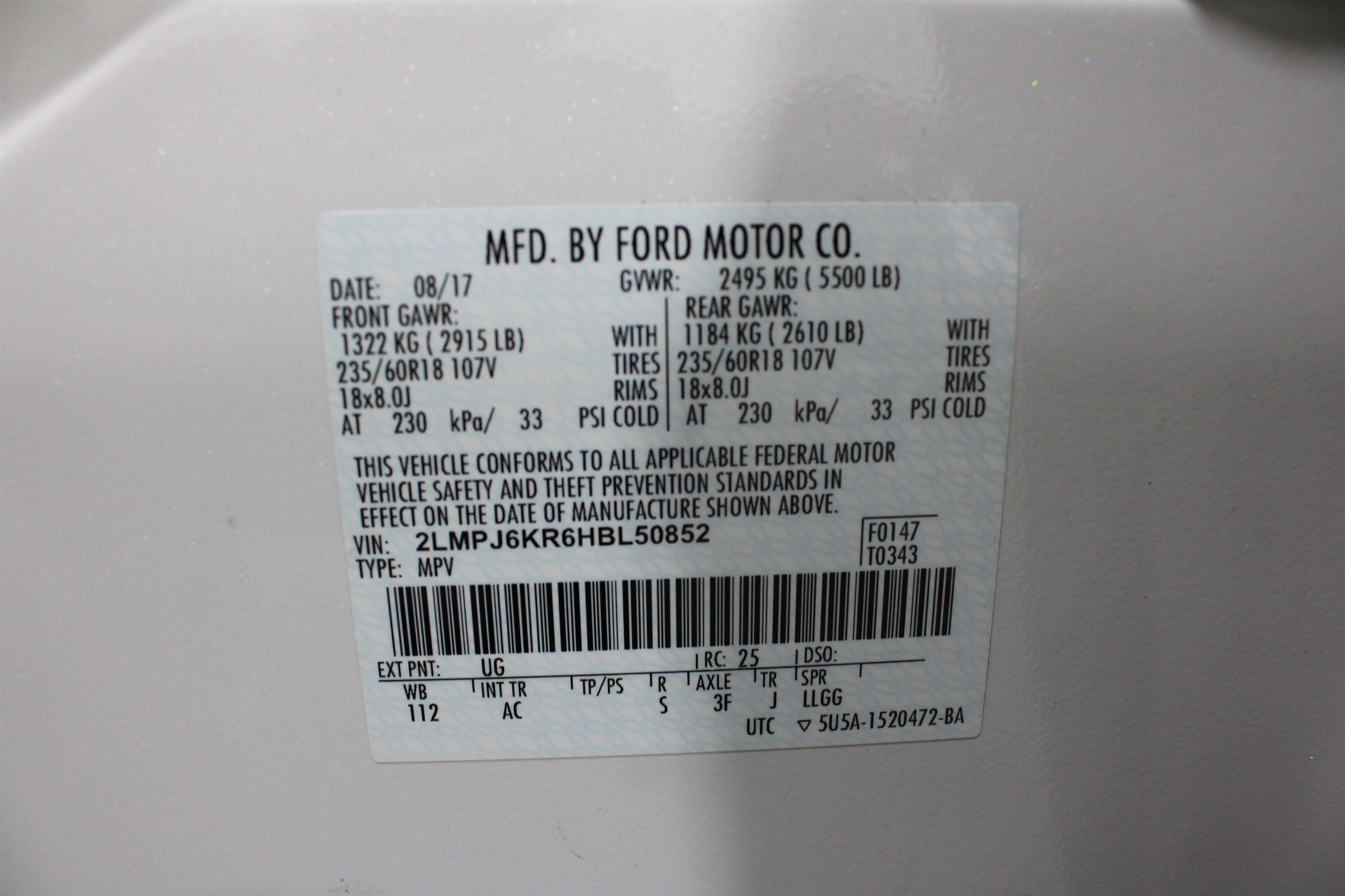 Used 2017 Lincoln MKX Select w/ Select Plus Package image 41