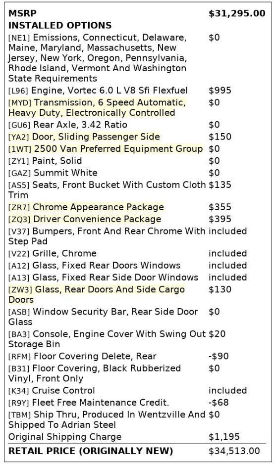 Used 2018 GMC Savana 2500 w/ Driver Convenience Package RWD image 4