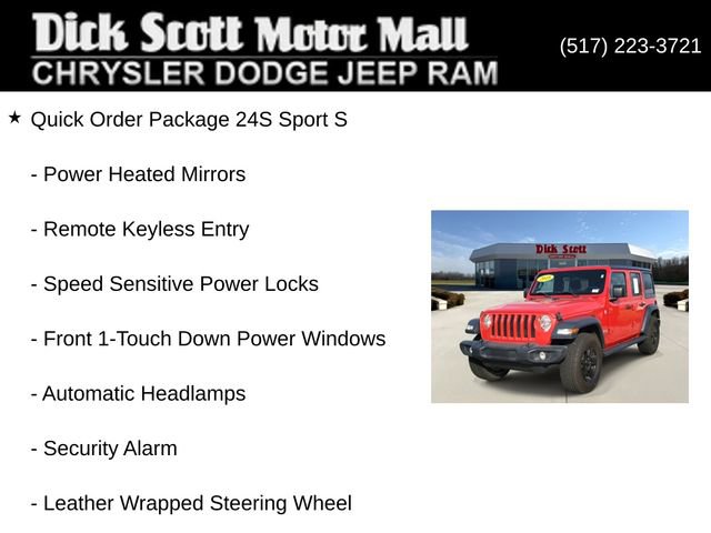 Used 2018 Jeep Wrangler Unlimited Sport w/ Technology Group AWD/4WD image 16
