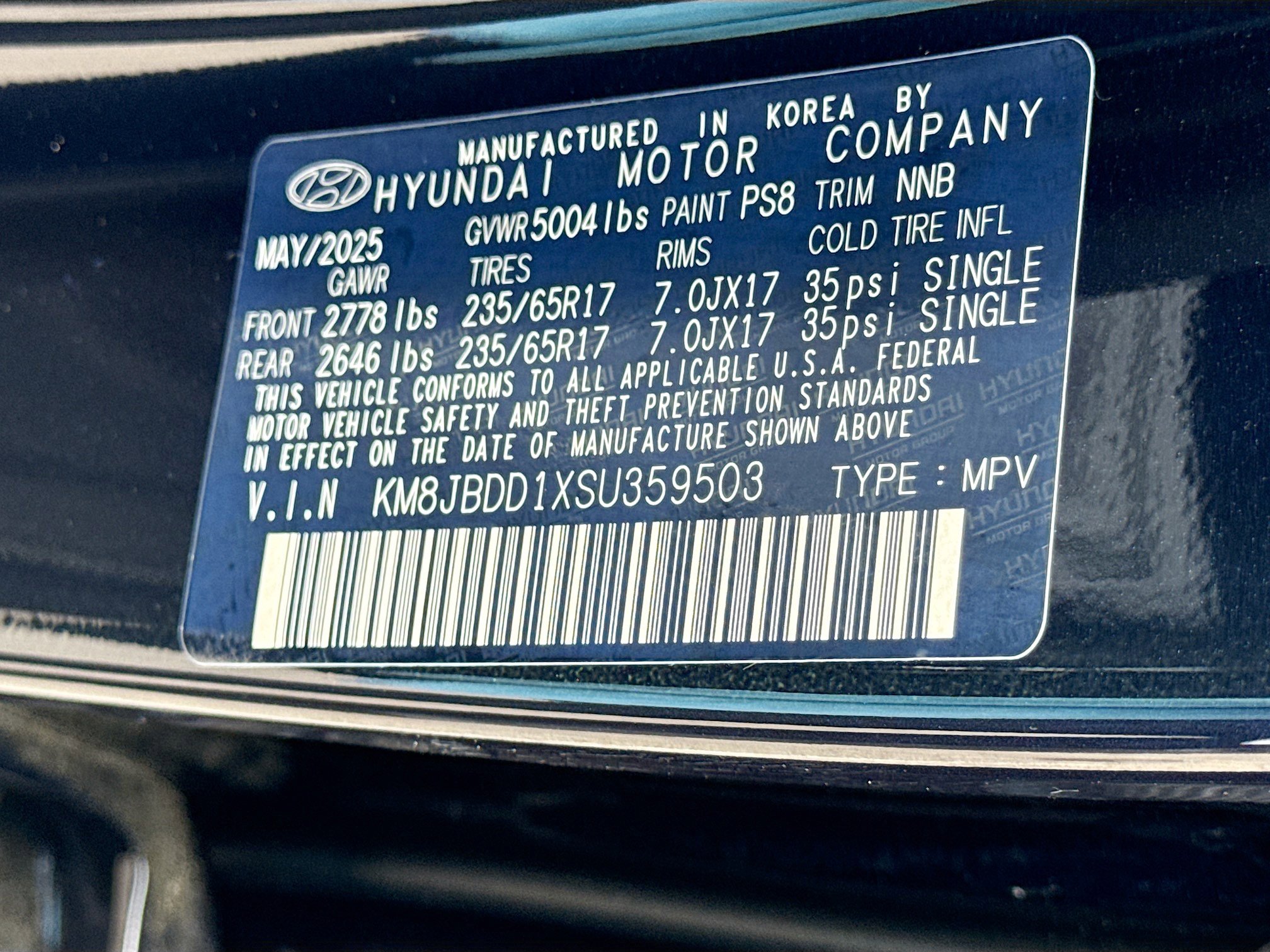 Used 2025 Hyundai Tucson Blue AWD/4WD image 44