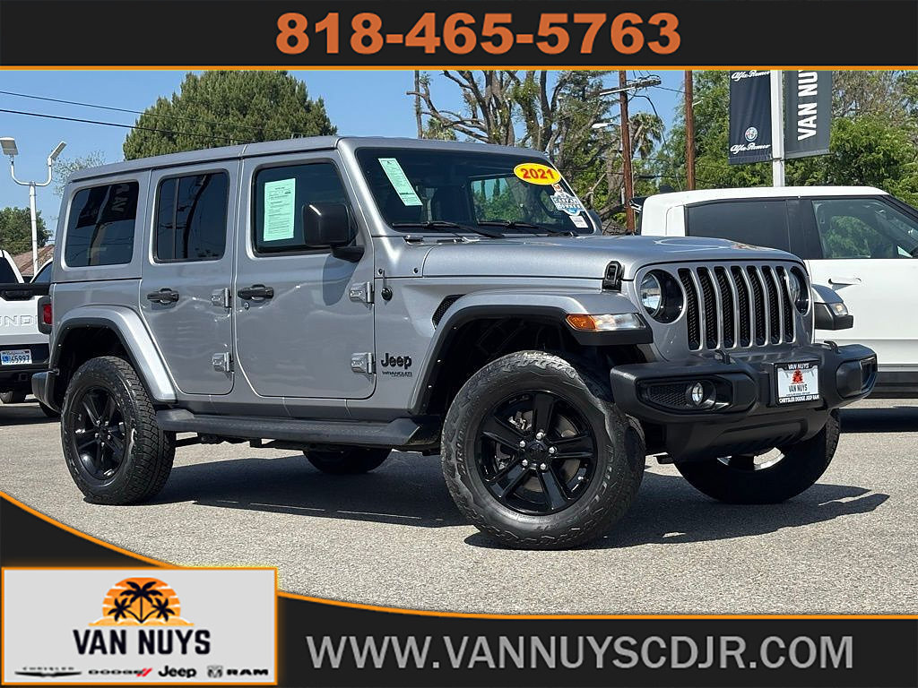 Used 2021 Jeep Wrangler Unlimited Sahara AWD/4WD image 1