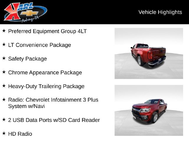 Used 2021 Chevrolet Colorado LT w/ Safety Package AWD/4WD image 2