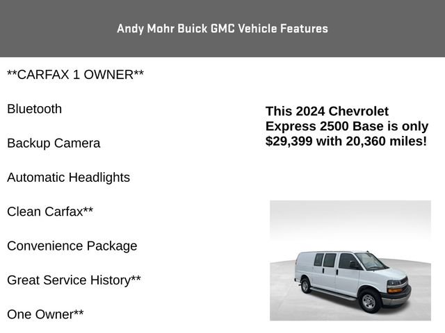 Used 2024 Chevrolet Express 2500 w/ Driver Convenience Package image 4