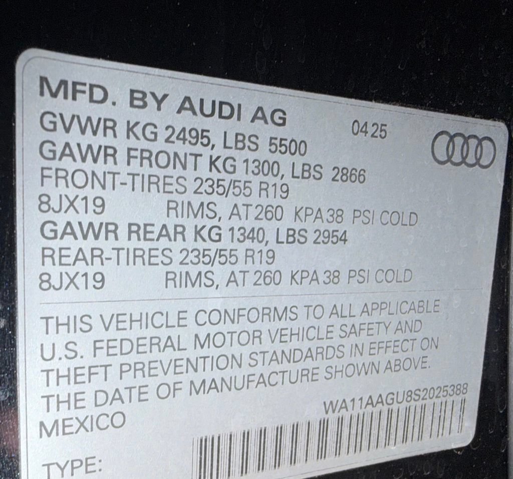 Used 2025 Audi Q5 Premium w/ Convenience Package AWD/4WD image 35
