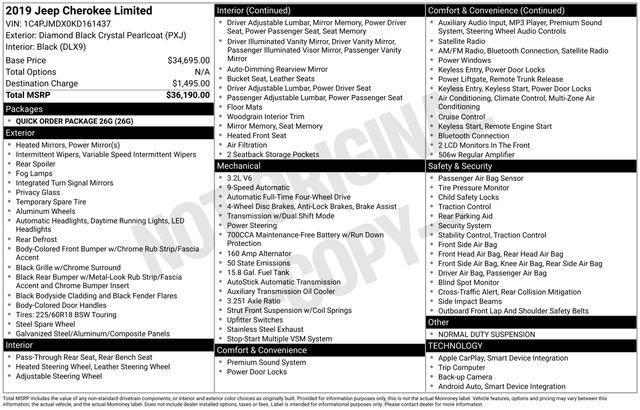 Used 2019 Jeep Cherokee Limited image 7