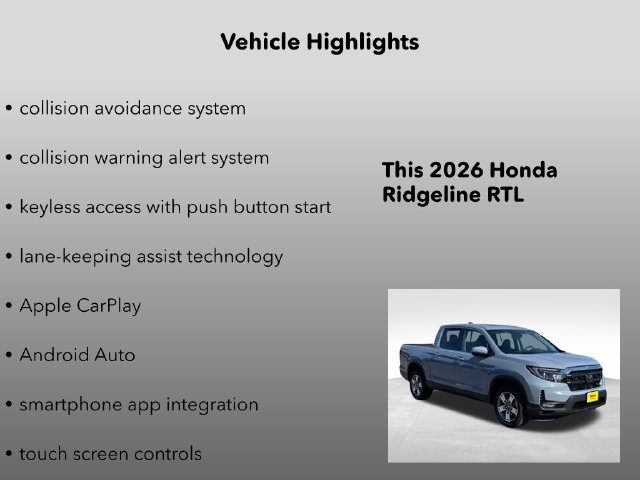New 2026 Honda Ridgeline RTL image 10