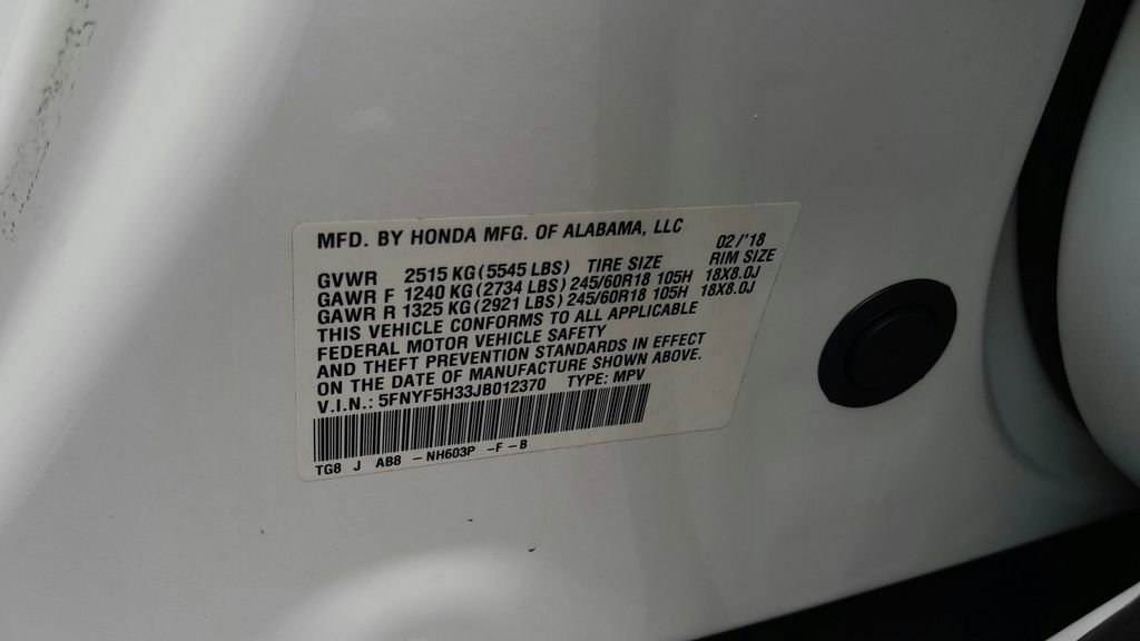 Used 2018 Honda Pilot EX image 18