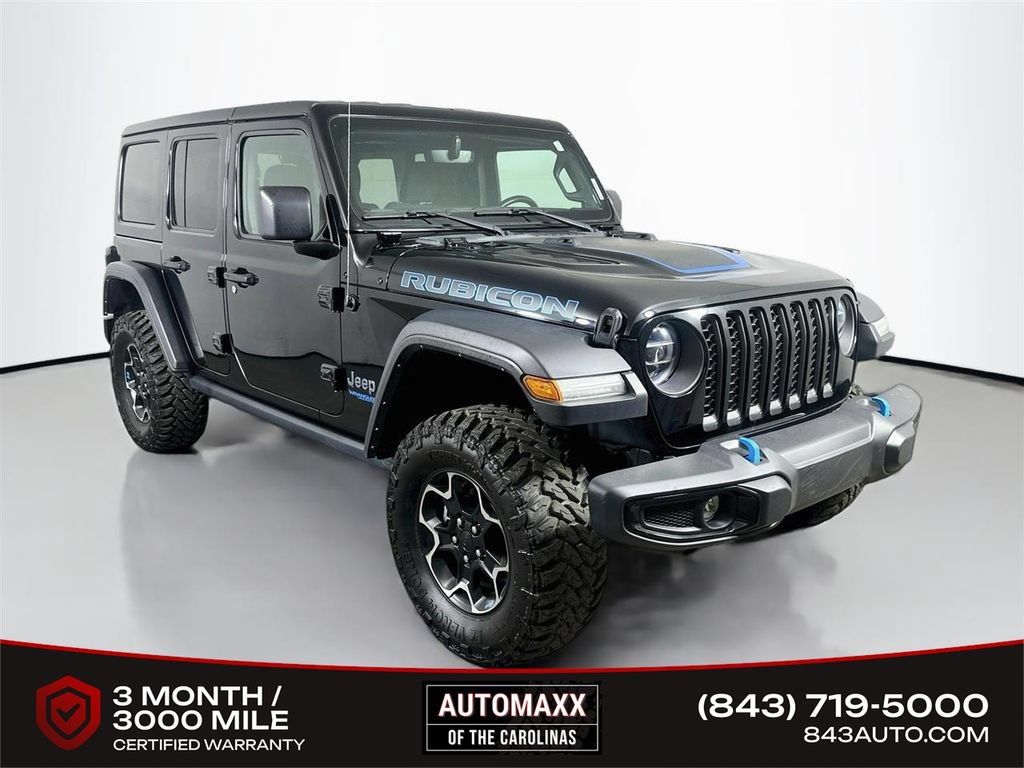 Used 2022 Jeep Wrangler Unlimited Rubicon 4xe w/ Cold Weather Group AWD/4WD image 1
