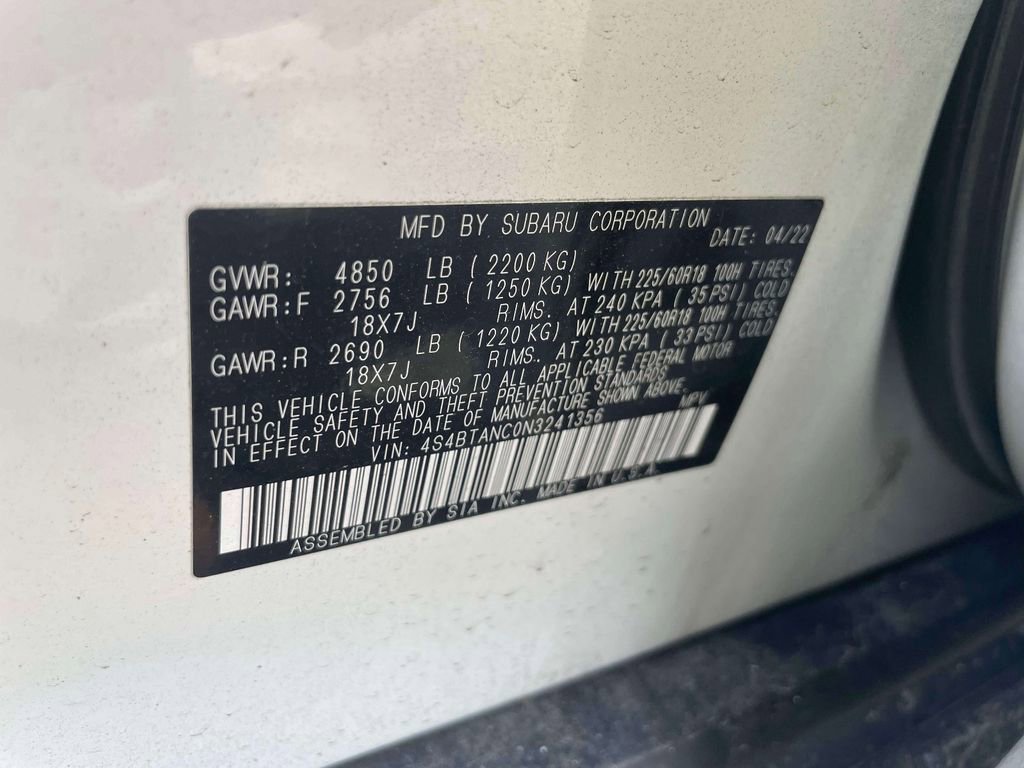Used 2022 Subaru Outback Limited AWD/4WD image 19