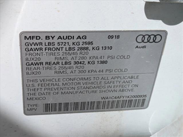 Used 2019 Audi SQ5 Prestige w/ Prestige Package AWD/4WD image 16