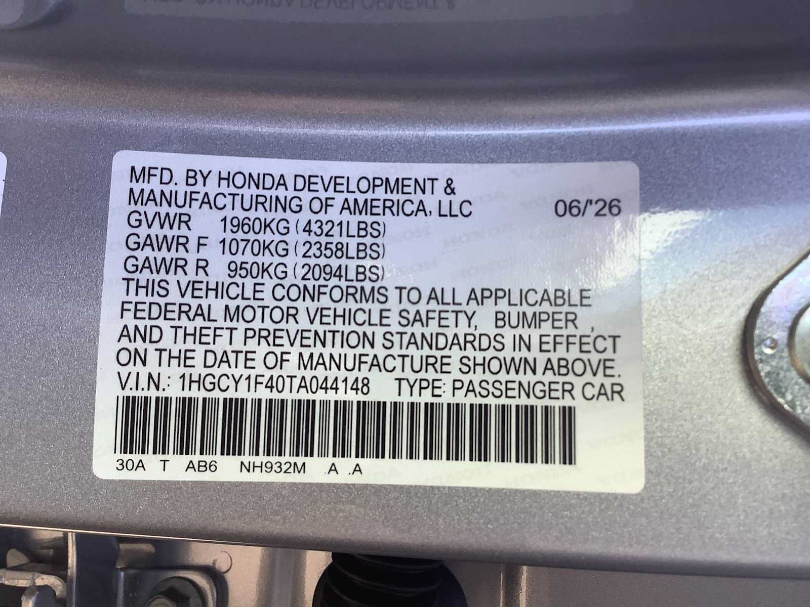 New 2026 Honda Accord SE image 21