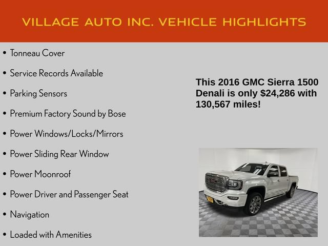 Used 2016 GMC Sierra 1500 Denali w/ Denali Ultimate Package AWD/4WD image 14