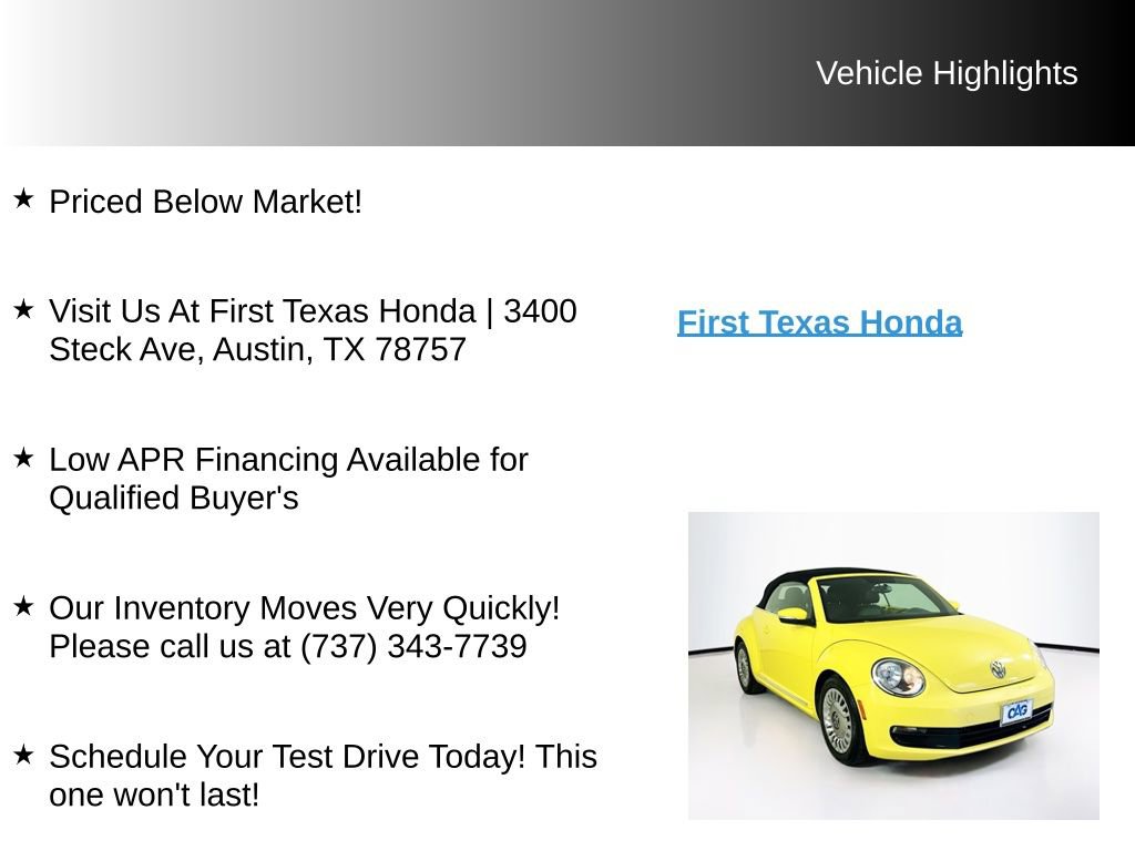 Used 2013 Volkswagen Beetle 2.5 FWD image 9