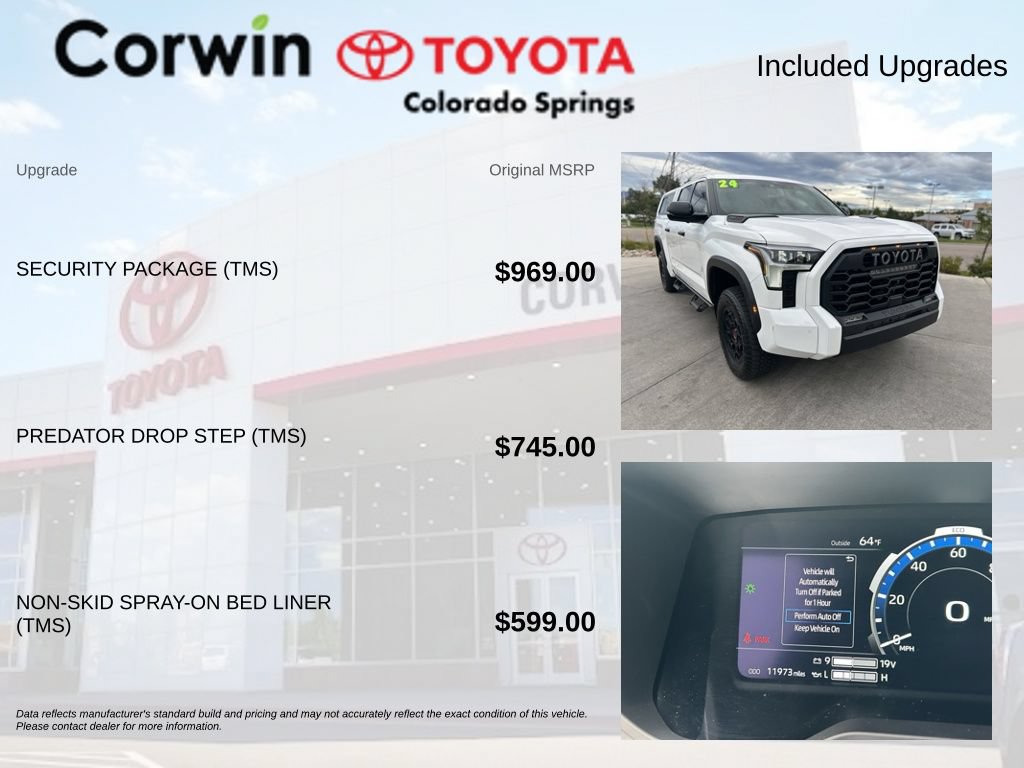 Used 2024 Toyota Tundra TRD Pro w/ Security Package (TMS) AWD/4WD image 4