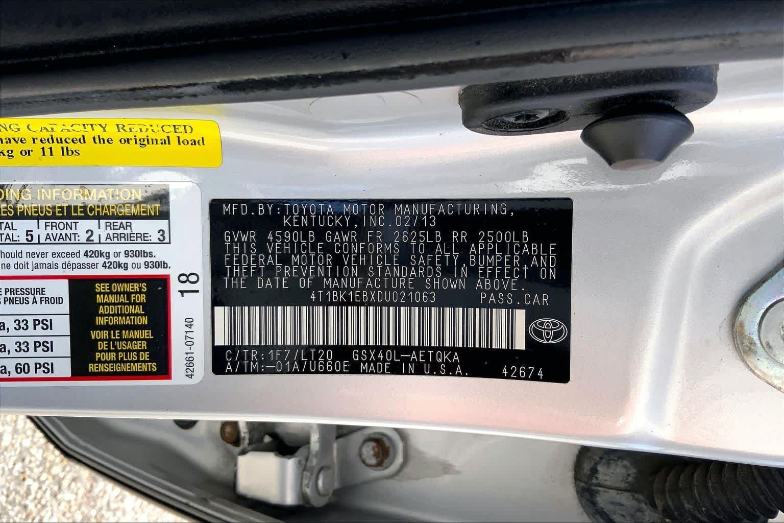 Used 2013 Toyota Avalon XLE Touring FWD image 36
