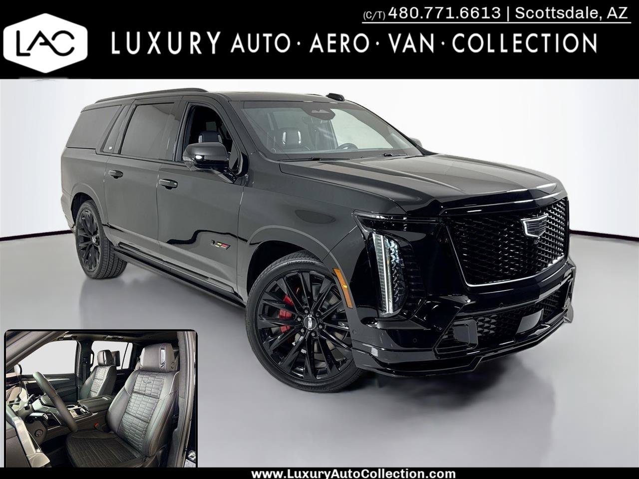 Used 2025 Cadillac Escalade ESV V w/ LPO, ONYX Package AWD/4WD image 1