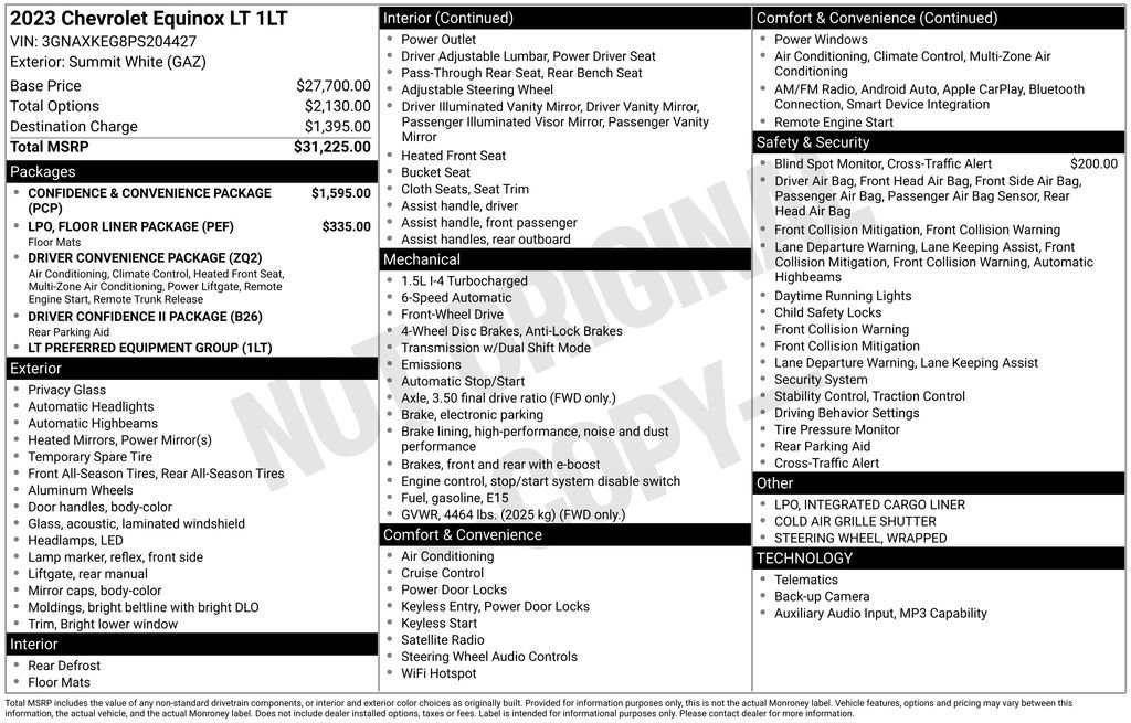 Certified 2023 Chevrolet Equinox LT FWD image 32