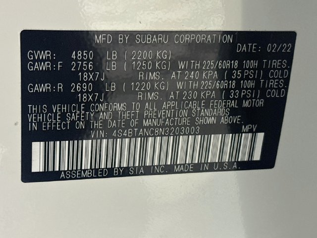 Certified 2022 Subaru Outback Limited w/ Popular Package #2 AWD/4WD image 38