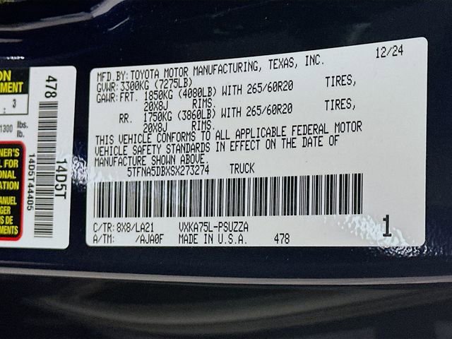 New 2025 Toyota Tundra Platinum image 21