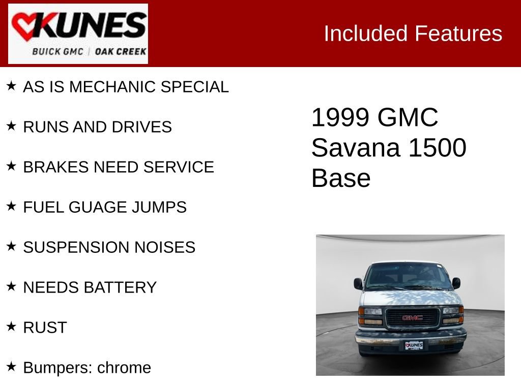 Used 1999 GMC Savana 1500 RWD image 2