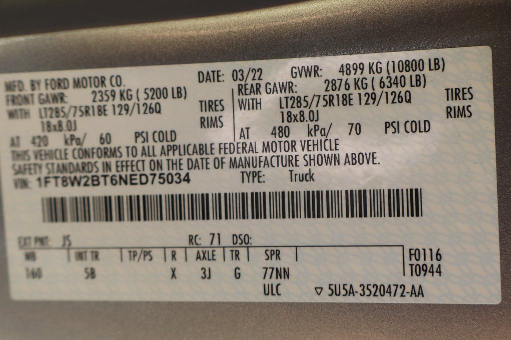 Used 2022 Ford F250 Lariat w/ Tremor Off-Road Package AWD/4WD image 61