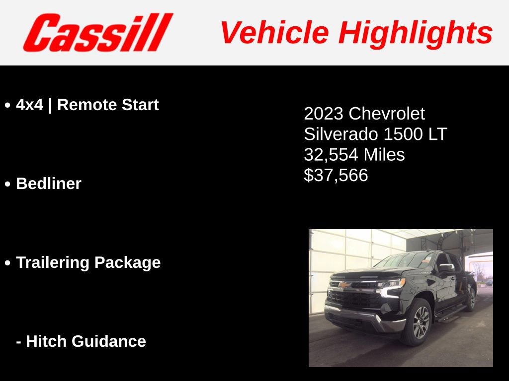 Used 2023 Chevrolet Silverado 1500 LT w/ Convenience Package II AWD/4WD image 3