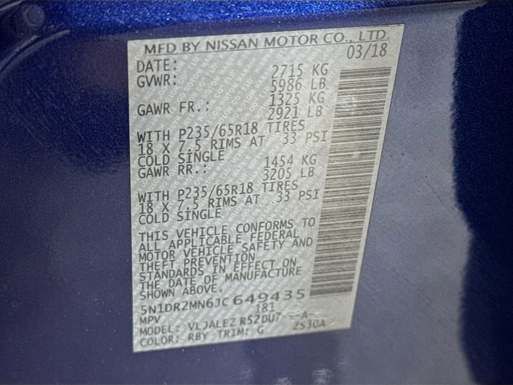 Used 2018 Nissan Pathfinder SV image 39