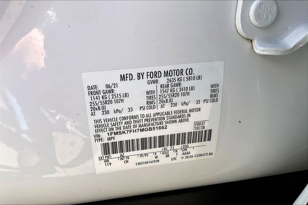 Used 2021 Ford Explorer Limited w/ Equipment Group 301A image 20