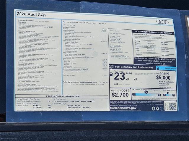 New 2026 Audi SQ5 Premium Plus AWD/4WD image 18
