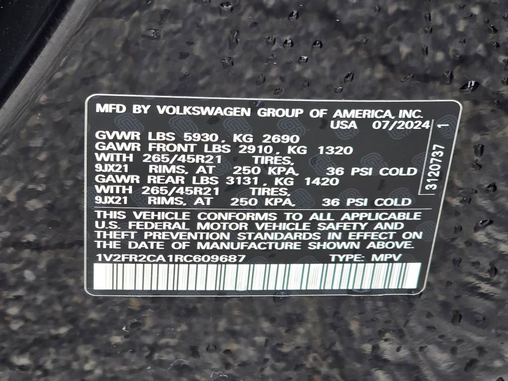 Used 2024 Volkswagen Atlas SEL Premium R-Line image 53