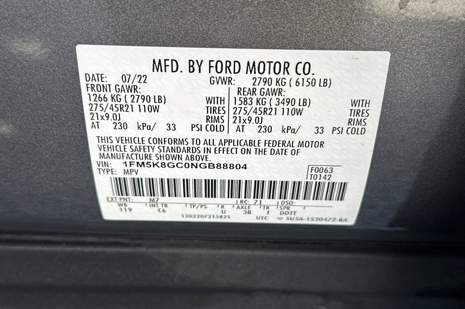 Used 2022 Ford Explorer ST w/ Equipment Group 401A AWD/4WD image 31