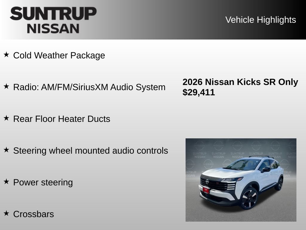 Used 2026 Nissan Kicks SR w/ Cold Weather Package AWD/4WD image 8