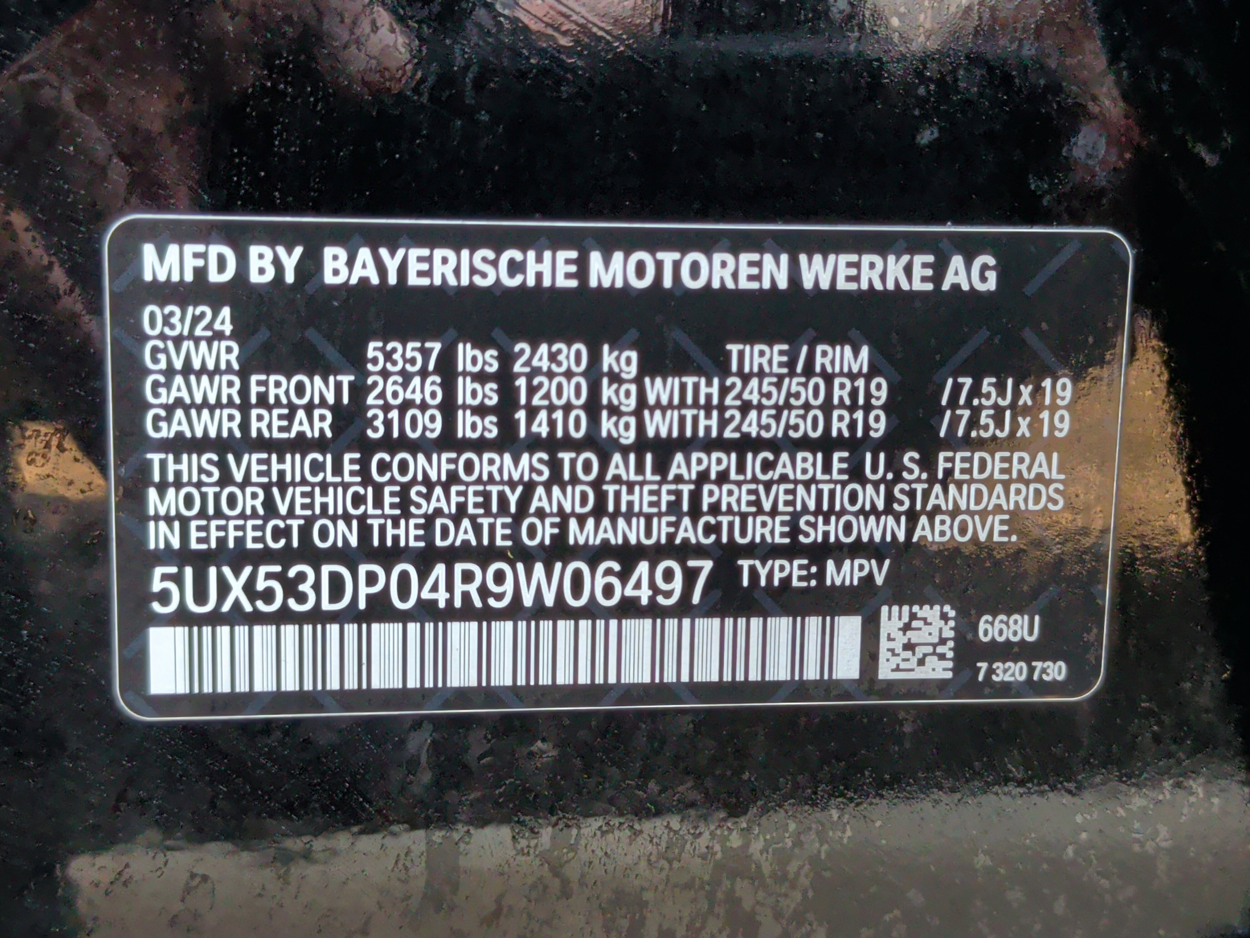 Certified 2024 BMW X3 xDrive30i w/ Convenience Package image 41