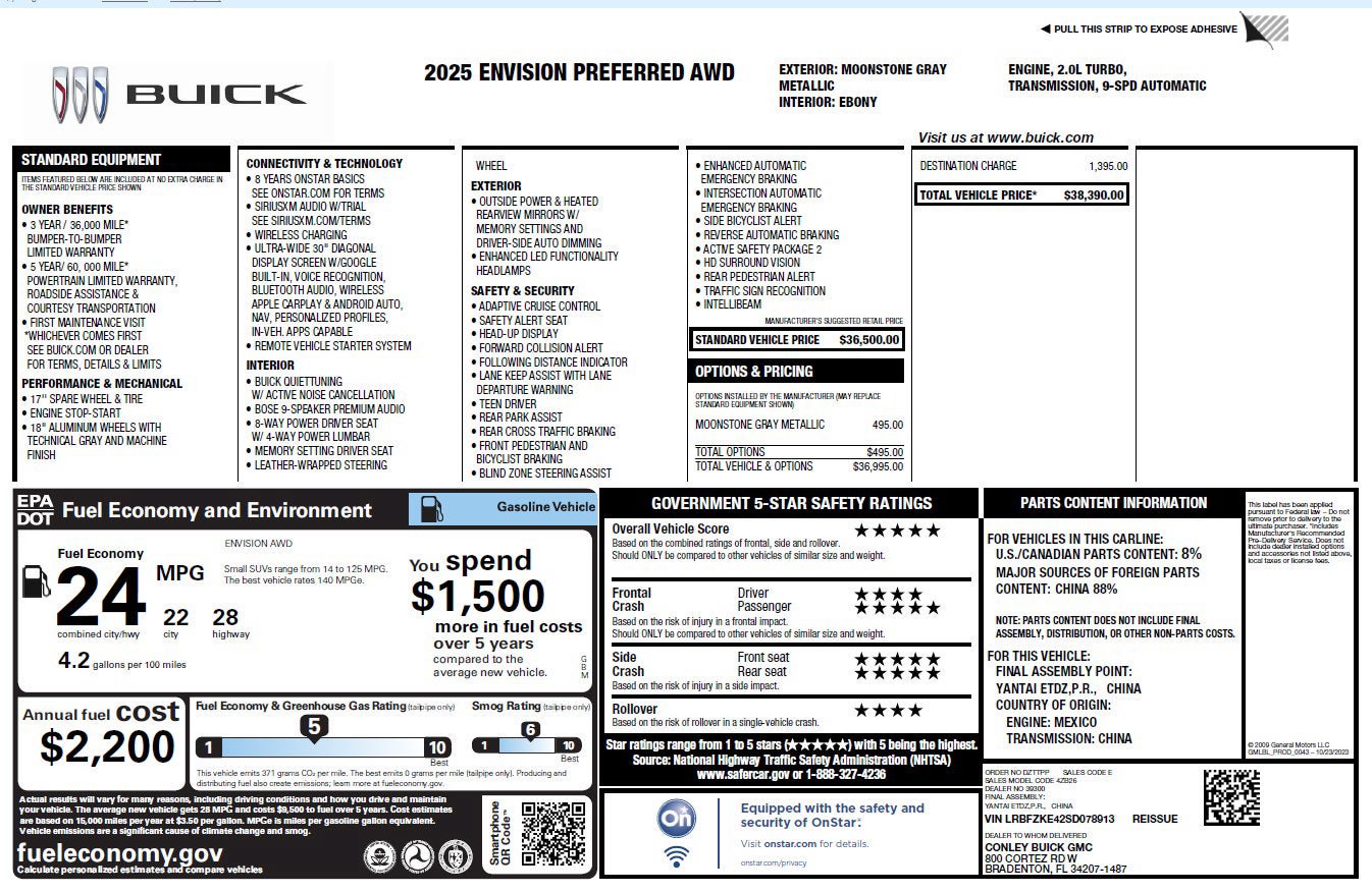 Used 2025 Buick Envision Preferred AWD/4WD image 3