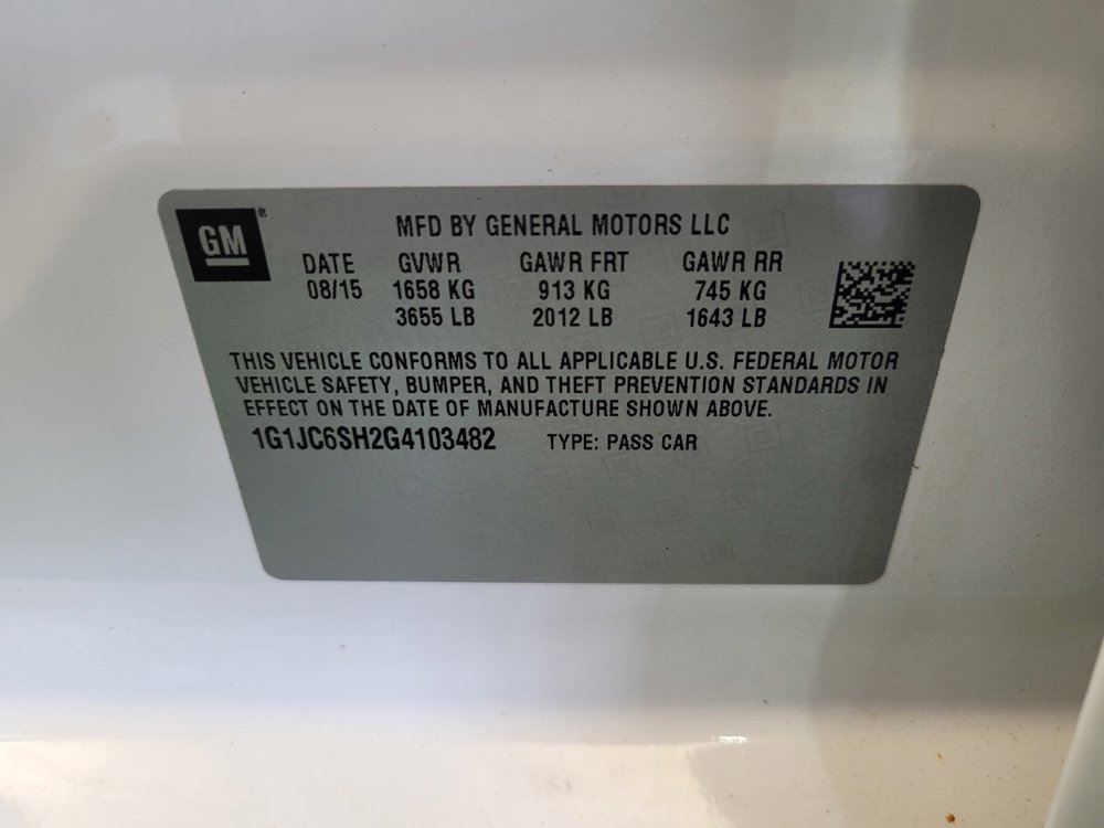 Used 2016 Chevrolet Sonic LT FWD image 33