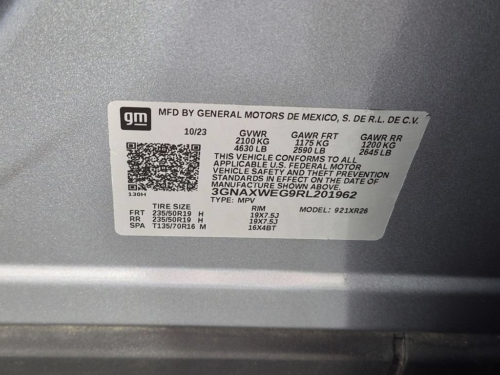 Certified 2024 Chevrolet Equinox RS AWD/4WD image 40