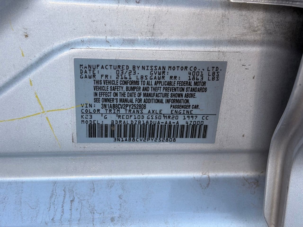 Certified 2023 Nissan Sentra SV FWD image 10