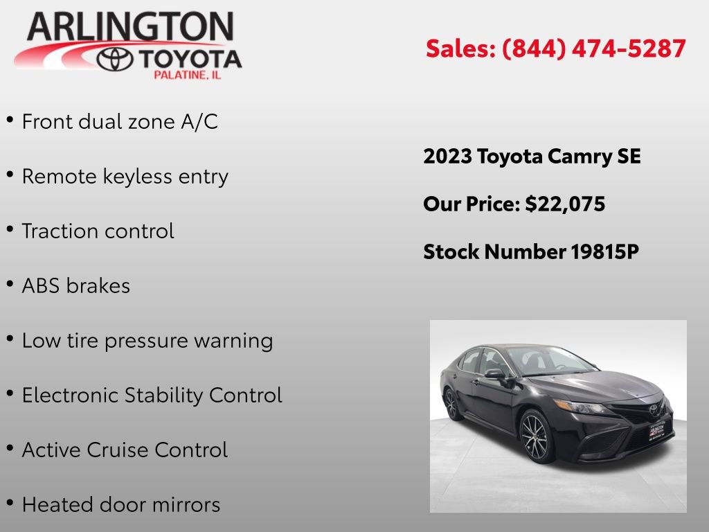 Used 2023 Toyota Camry SE image 4