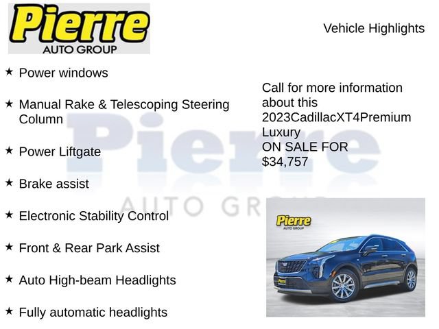 Used 2023 Cadillac XT4 Premium Luxury w/ Sun And Sound Package AWD/4WD image 22