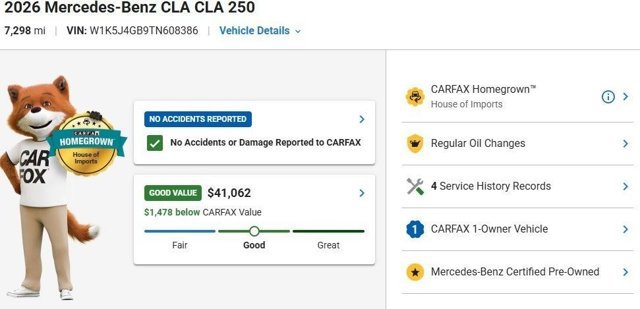 Certified 2026 Mercedes-Benz CLA 250 image 3