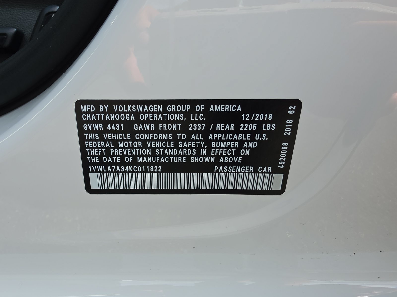 Used 2019 Volkswagen Passat 2.0T Wolfsburg FWD image 30