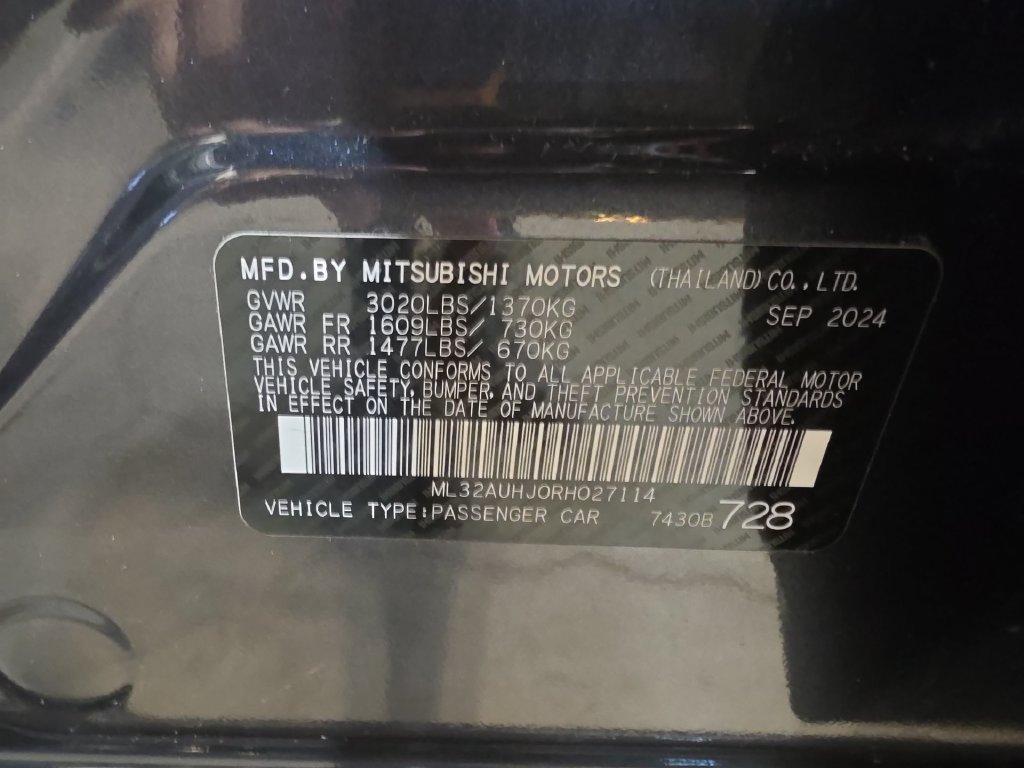 Used 2024 Mitsubishi Mirage ES FWD image 25