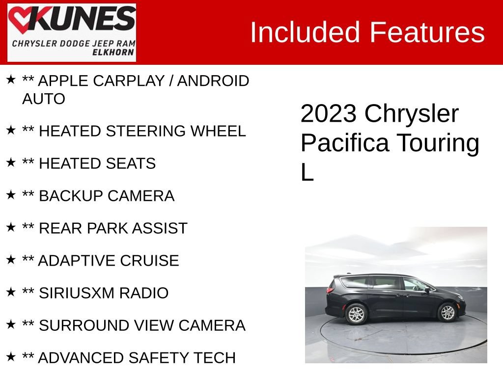 Used 2023 Chrysler Pacifica Touring-L FWD image 2