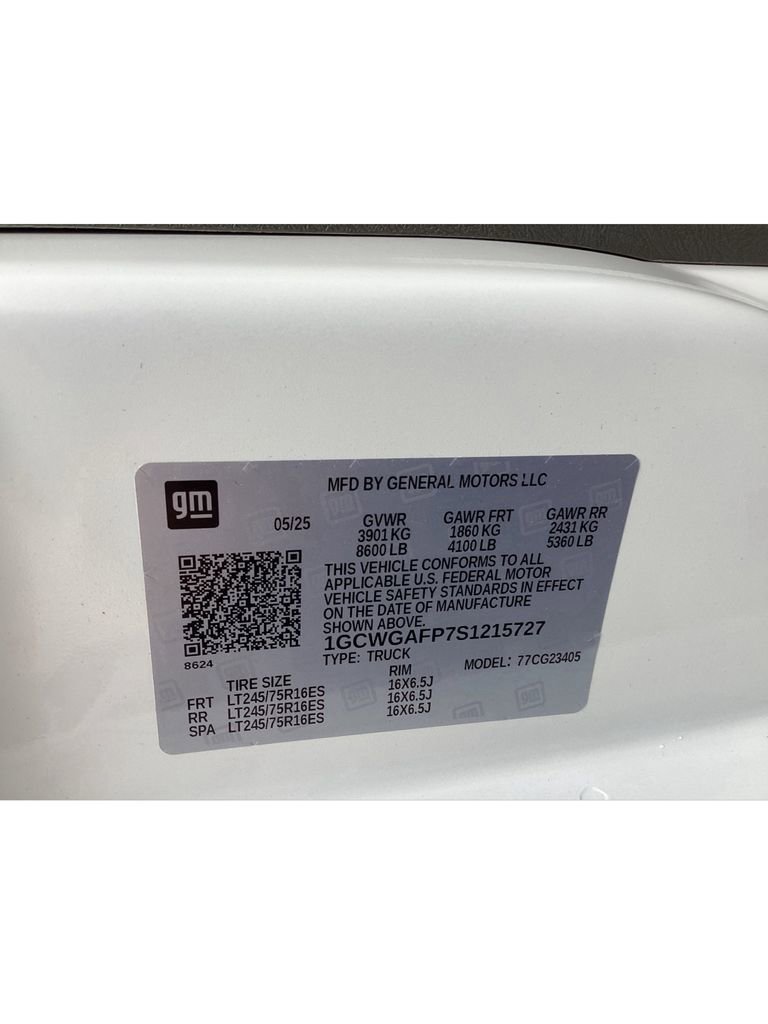 New 2025 Chevrolet Express 2500 image 16