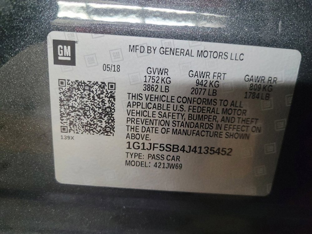Used 2018 Chevrolet Sonic Premier w/ Driver Confidence Package FWD image 33