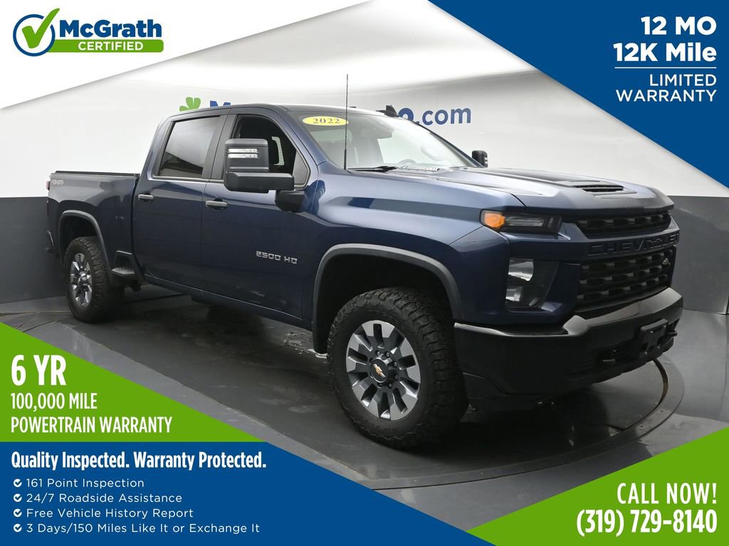 Used 2022 Chevrolet Silverado 2500 Custom w/ Custom Value Package AWD/4WD image 1