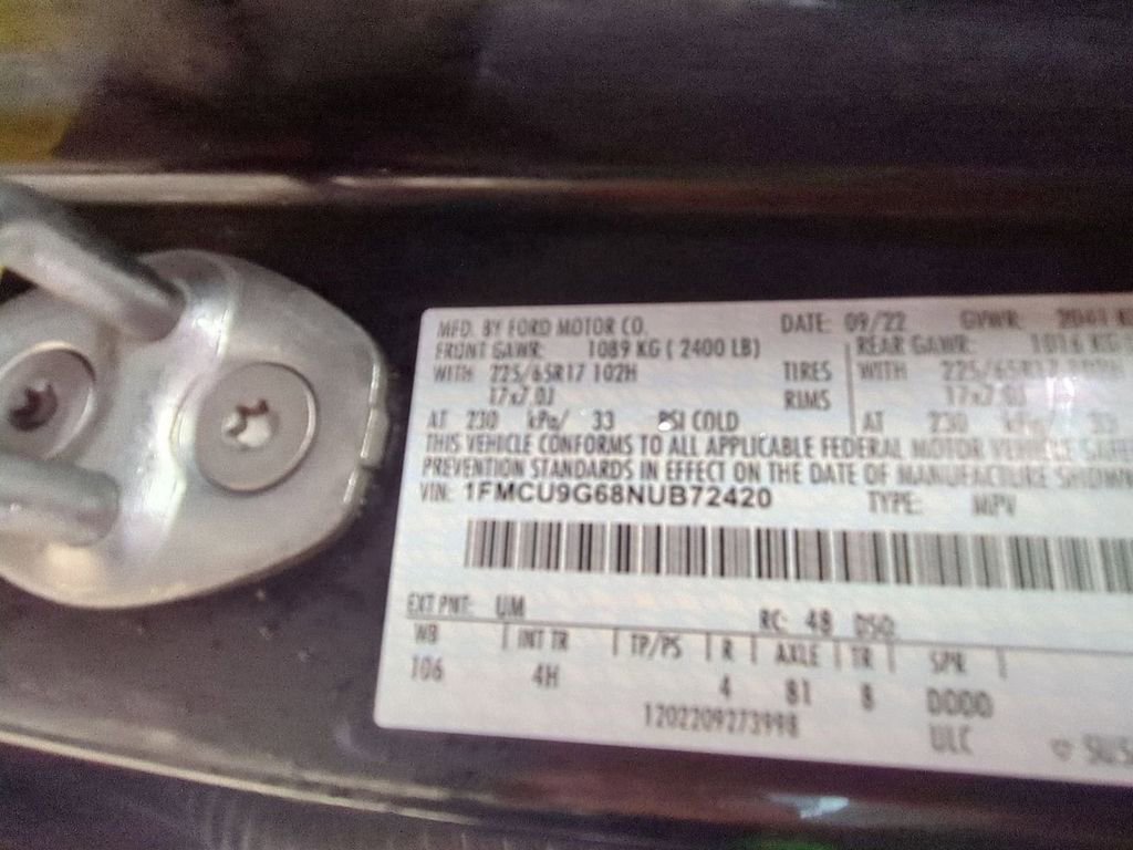 Used 2022 Ford Escape SE w/ Convenience Package image 29